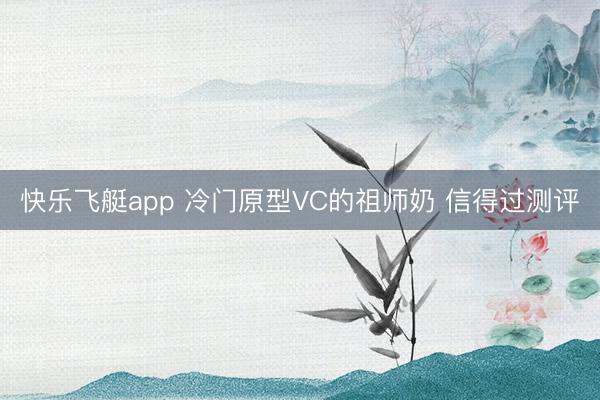 快乐飞艇app 冷门原型VC的祖师奶 信得过测评